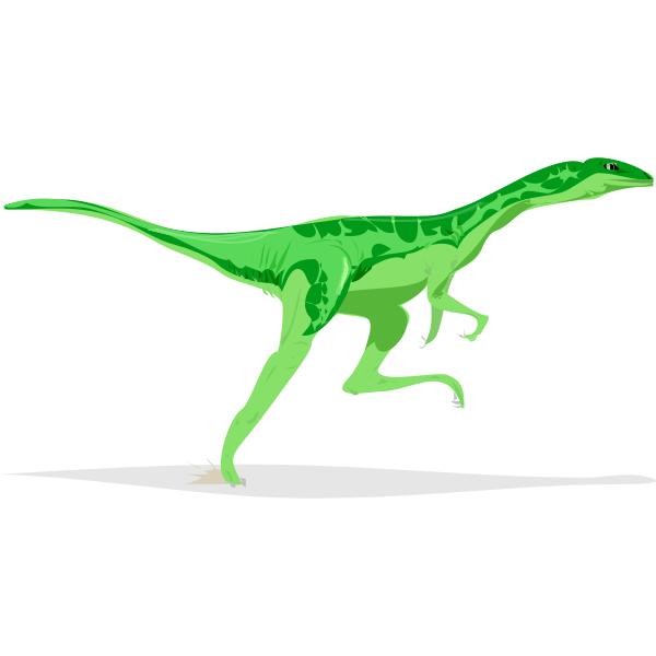 SVG Vector image of dinosaur running