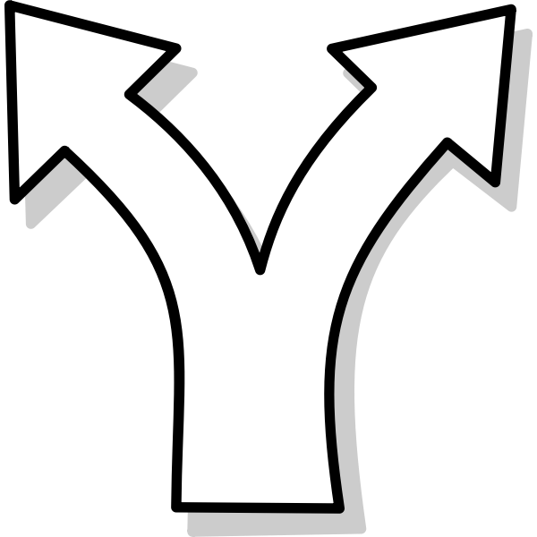 SVG Vector image of divergent symbol