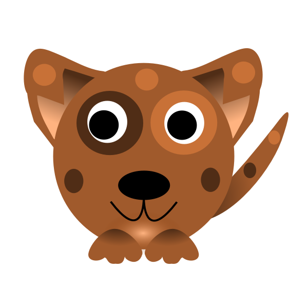 SVG Vector image of dog