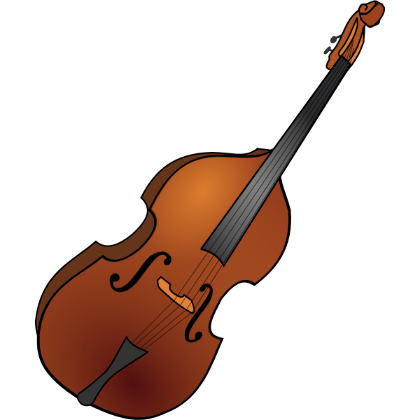 SVG Vector image of double bass instrument