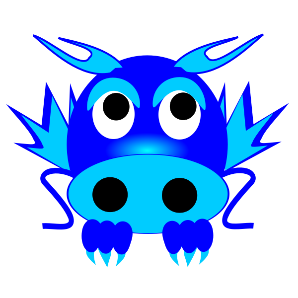 SVG Vector image of dragon