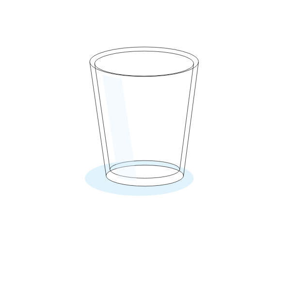 SVG Vector image of drinking glass