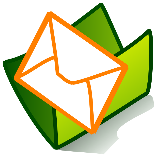 SVG Vector image of e-mail folder icon