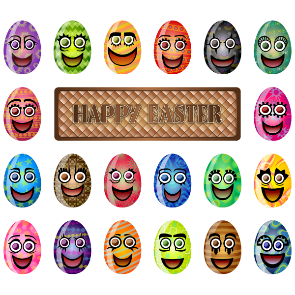SVG Vector image of Easter poster