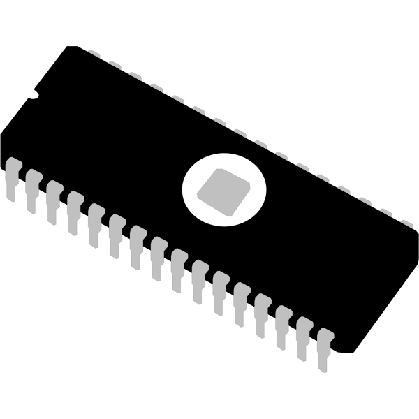 SVG Vector image of Eprom computer memory module