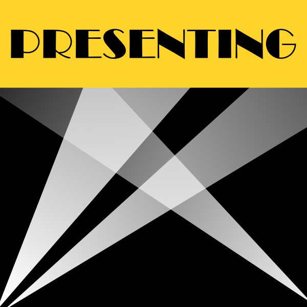 SVG Vector image of event presentation icon