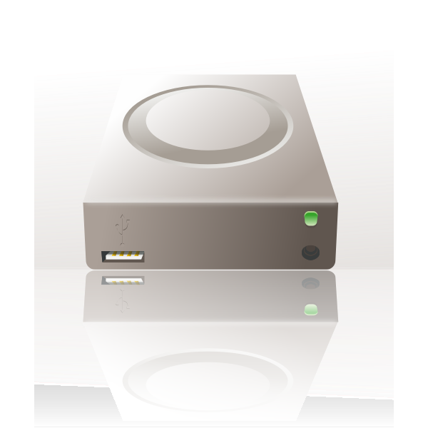 SVG Vector image of external mass storage disk