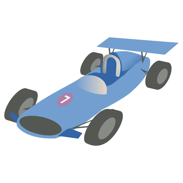 SVG Vector image of f1 bolide