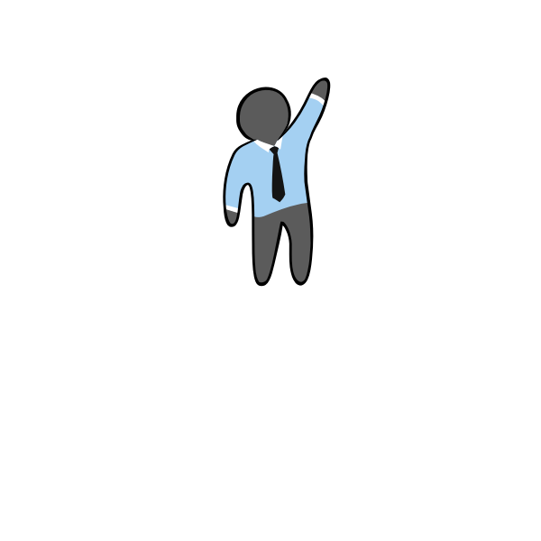 SVG Vector image of faceless man with tie