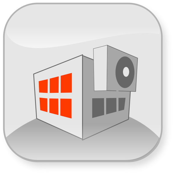 SVG Vector image of factory with vetilation