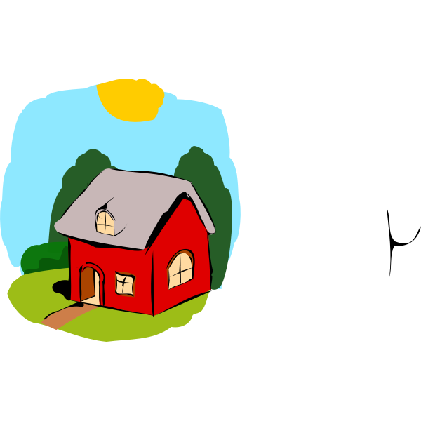 SVG Vector image of fairy-tale house