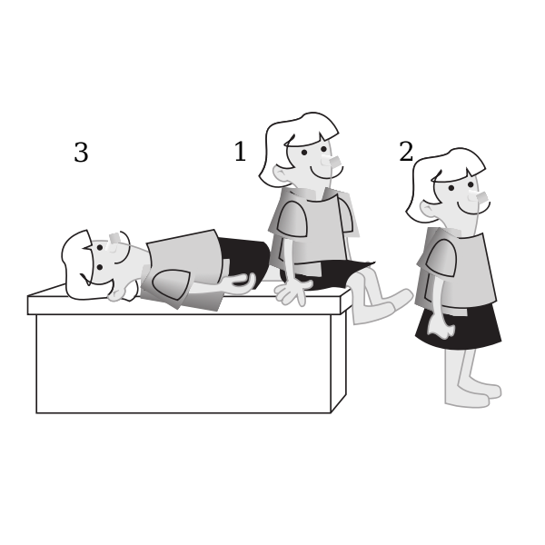 SVG Vector image of female exercising