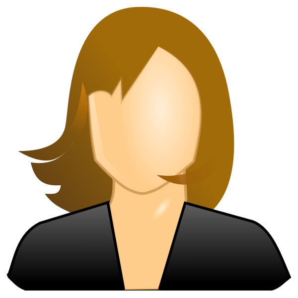 SVG Vector image of female icon