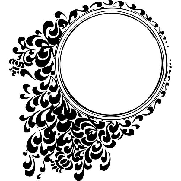 SVG Vector image of filigree circle