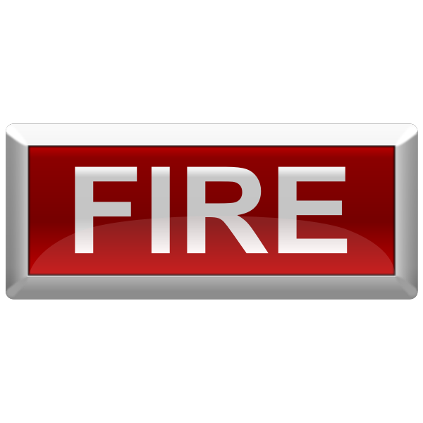 SVG Vector image of fire alarm optical sign