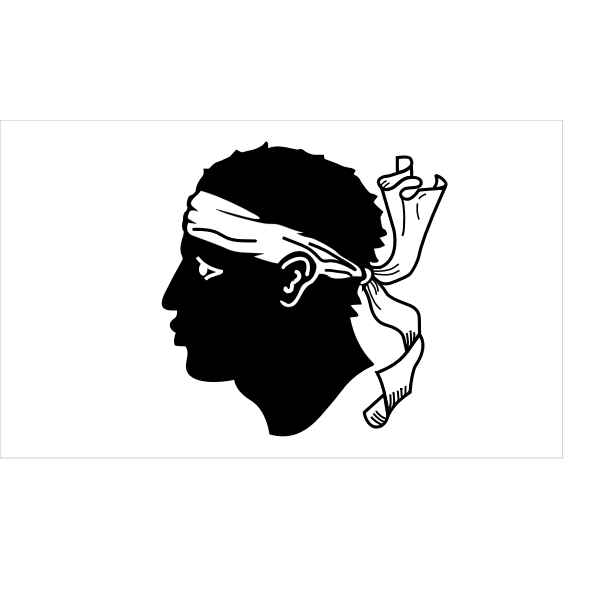 SVG Vector image of flag of Corsica