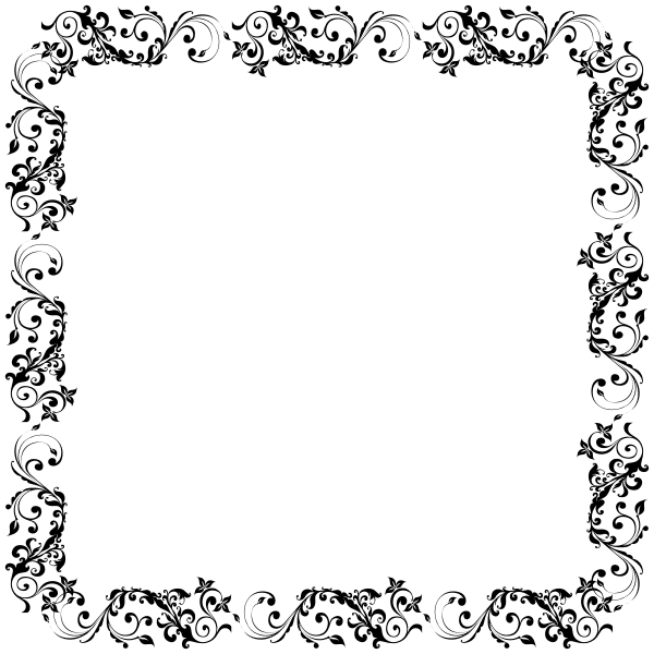 SVG Vector image of floral frame