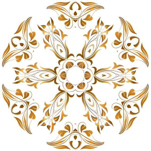 SVG Vector image of flourish circular frame