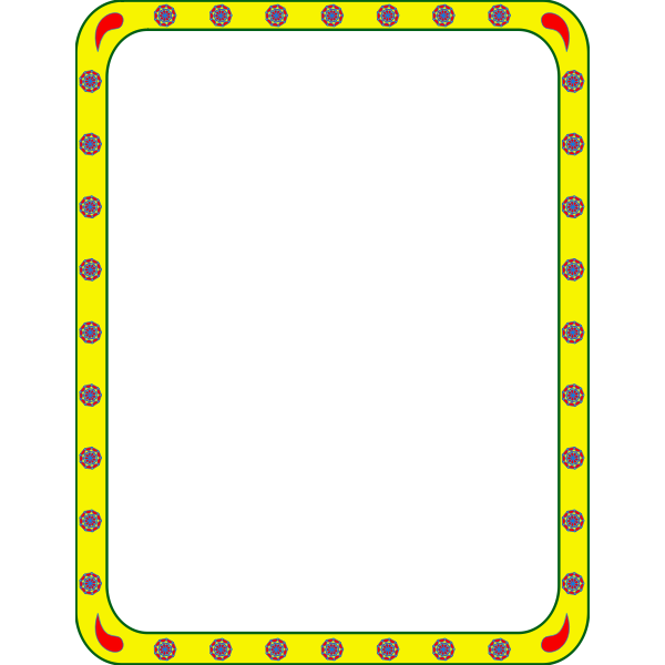 SVG Vector image of frame with rounded corners