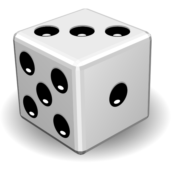 SVG Vector image of game dice close-up