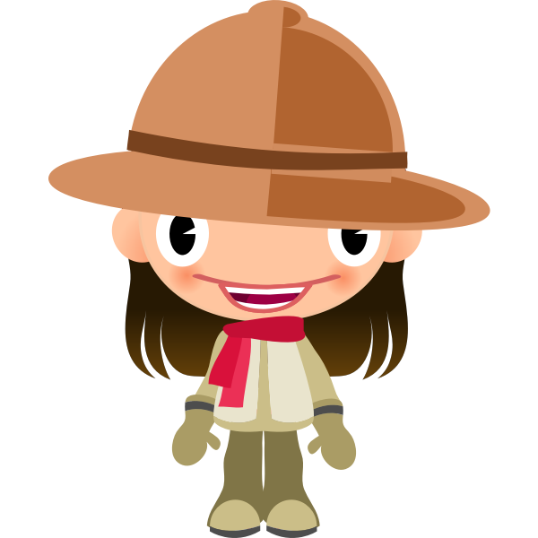 SVG Vector image of girl