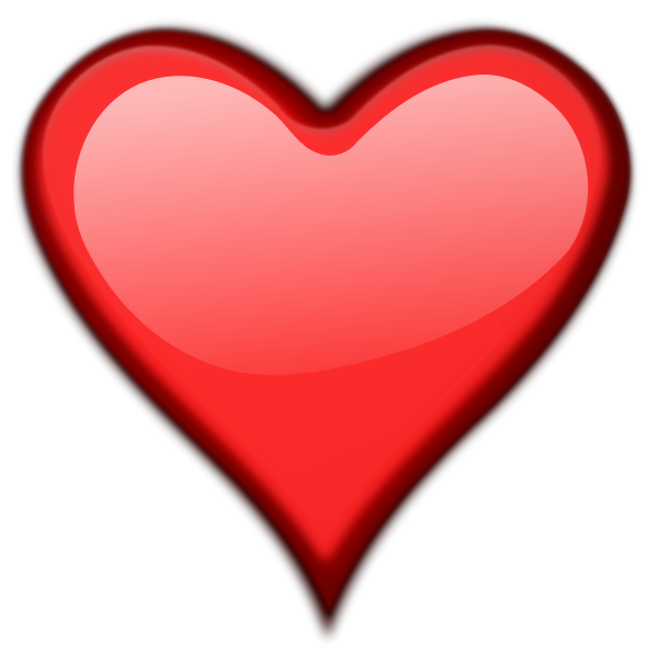 SVG Vector image of glossy heart