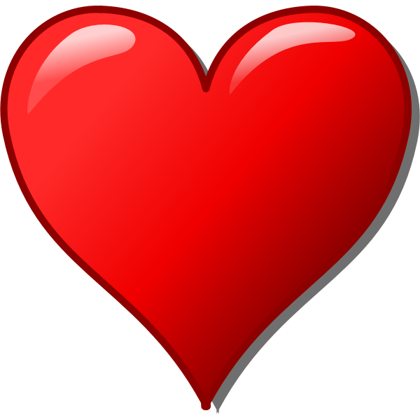 SVG Vector image of glossy heart