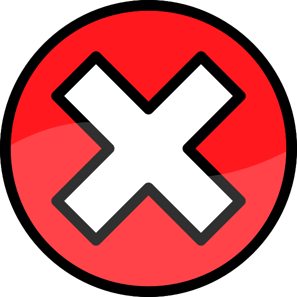 SVG Vector image of glossy red remove button