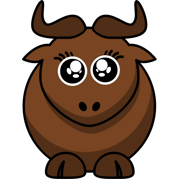 SVG Vector image of gnu