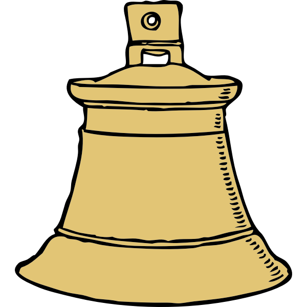 SVG Vector image of gold bell