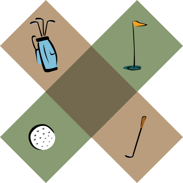 SVG Vector image of golf decoration