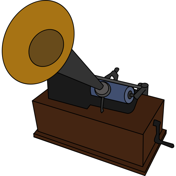 SVG Vector image of gramophone