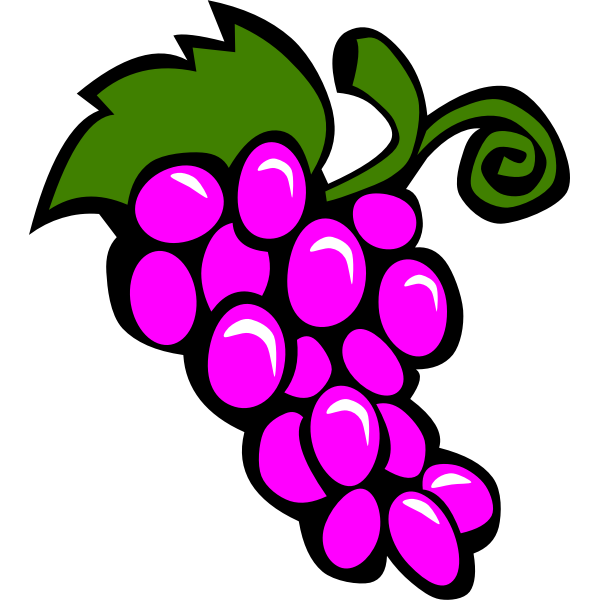 SVG Vector image of grapes