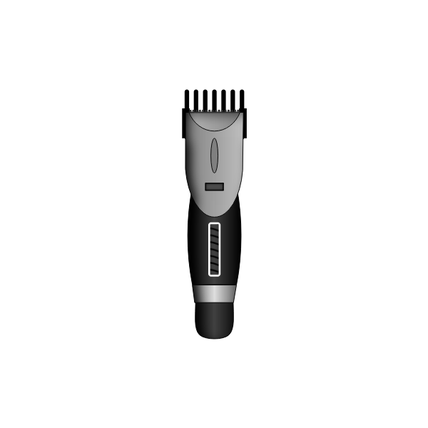 SVG Vector image of grayscale hair clipper