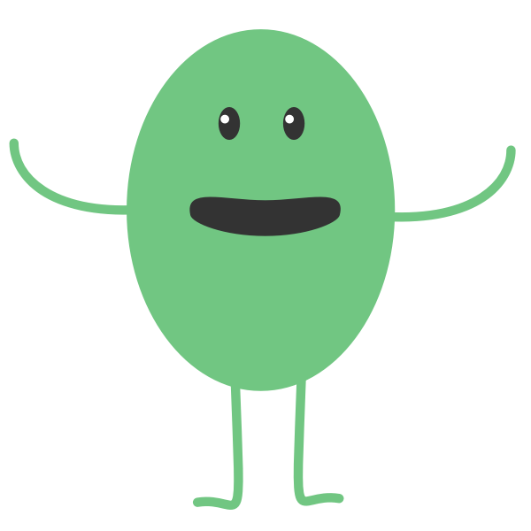 SVG Vector image of green egg monster