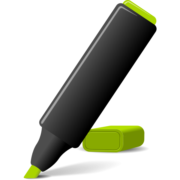 SVG Vector image of green marker