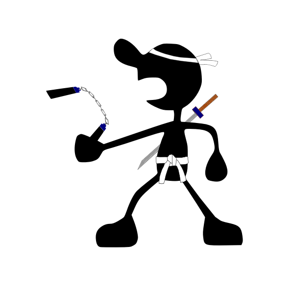 SVG Vector image of guy with grapples