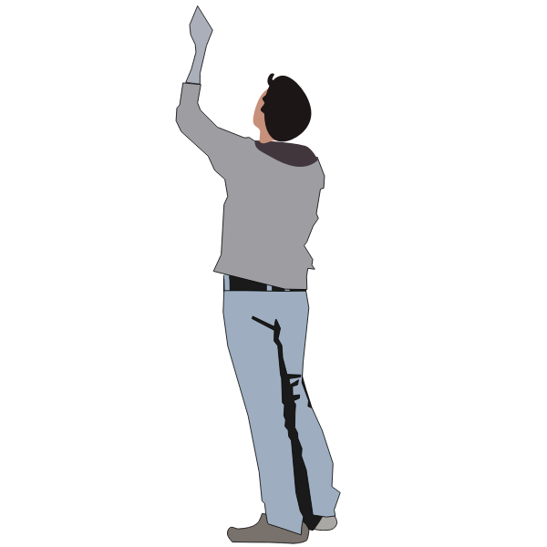 SVG Vector image of handy man