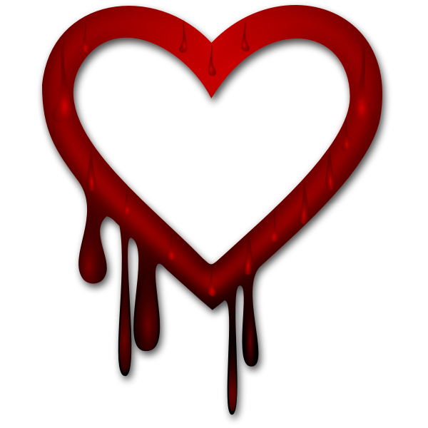 SVG Vector image of heart bleed