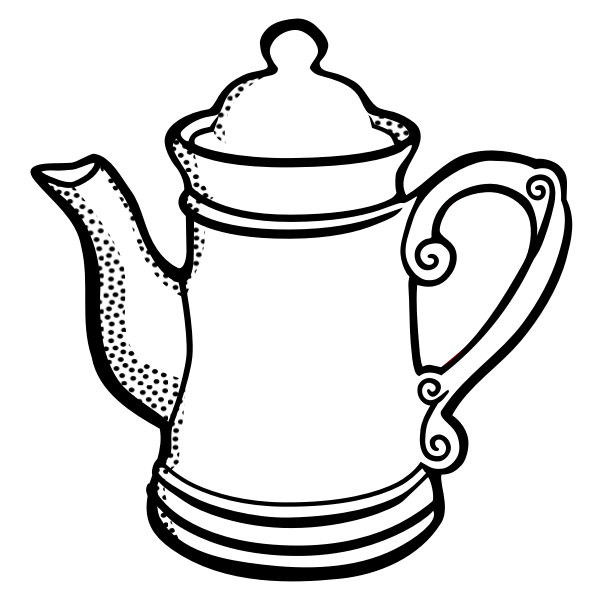 SVG Vector image of high pot line art