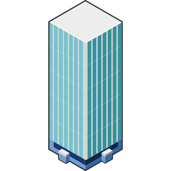 SVG Vector image of high rise building