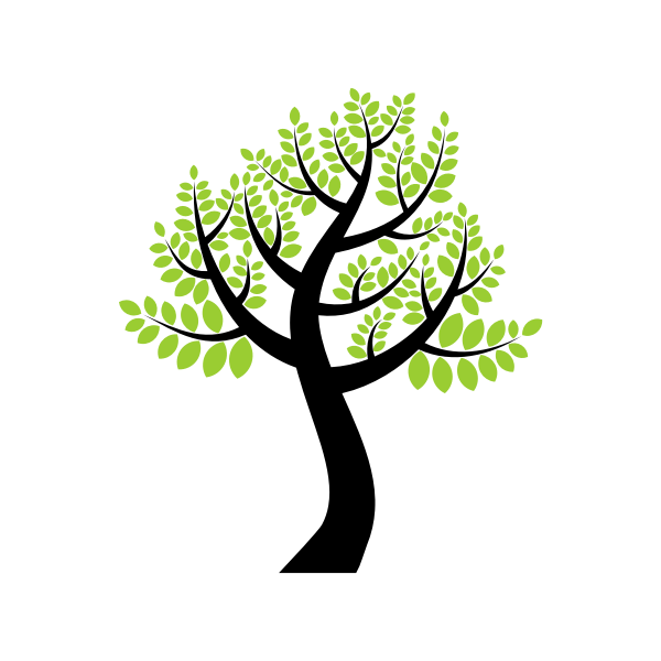 SVG Vector image of high tree