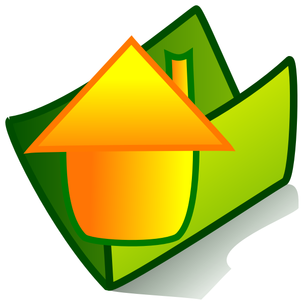SVG Vector image of home folder icon