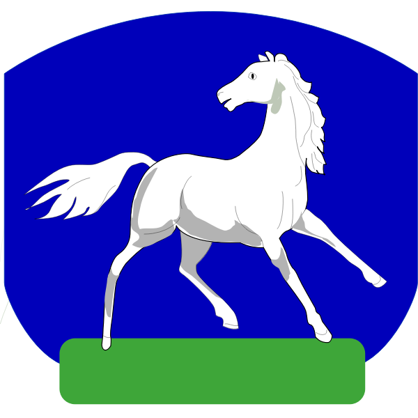 SVG Vector image of horse coat of arms