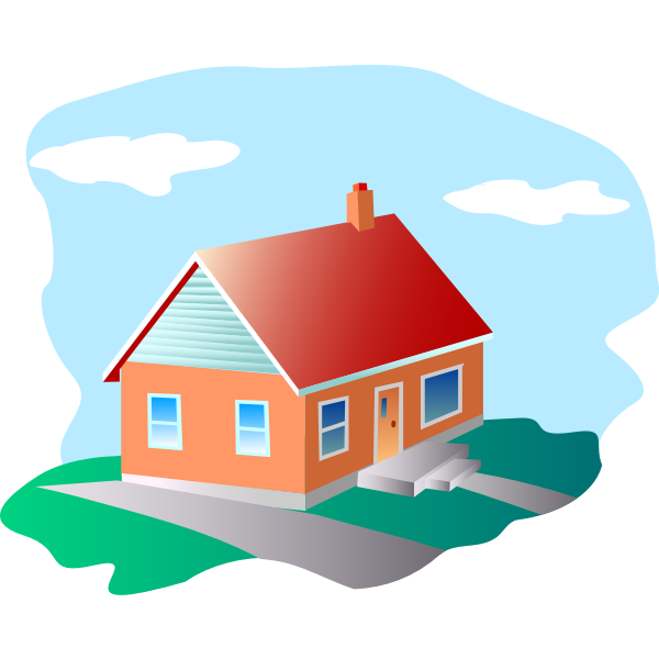 SVG Vector image of house