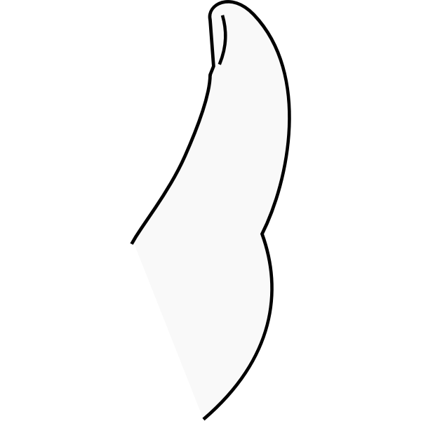 SVG Vector image of human thumb