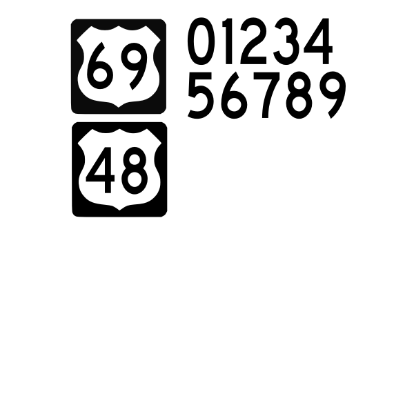 SVG Vector image of interstate highway sign