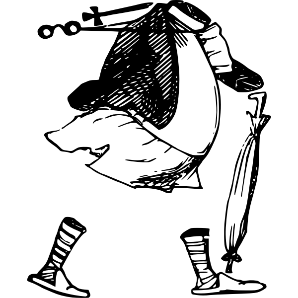 SVG Vector image of invisible man039s clothing