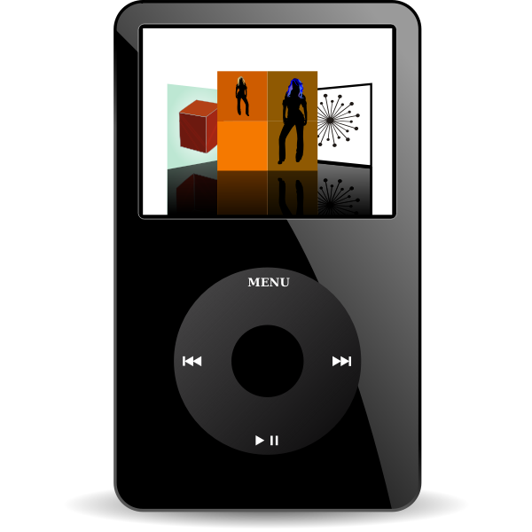 SVG Vector image of iPod media player