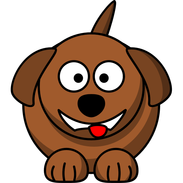 SVG Vector image of lemmlings cartoon dog
